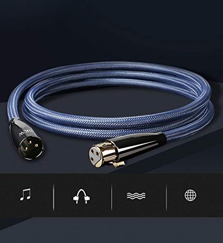 3-ПИНОВ кабел Микрофон SKW OFC Single Balanced XLR Male-XLR Female (9,8 фута, 3 м.)
