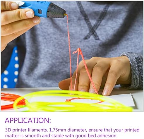 DMiotech 1 Опаковка от 16 Фута 3D Дръжка Направления за Презареждане на 1,75 мм PCL 3D Печат на Направления за Презареждане на Жълт, за 3D Принтер 3D Дръжка