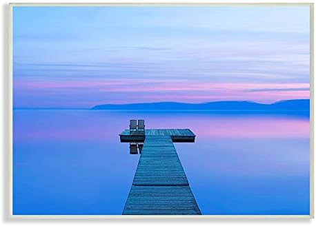 Снимка Синьо-лилаво пейзаж на езерото Ступелл Industries, дизайн на Джеймс Маклафлина, 10 x 15, Стенни табели