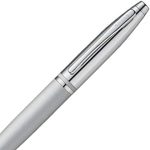 Химикалка писалка Cross Calais за Еднократна употреба, Химикалка писалка със среден размер, В кутия за подарък премиум клас- Хром /Синьо