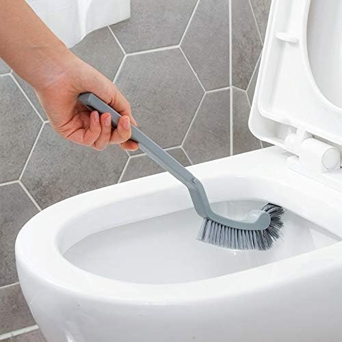 Четка за Тоалетна Четка За Домашно Почистване Здрава Дръжка За Почистване на Тоалетни За Баня, Четка за Тоалетна и Притежателя
