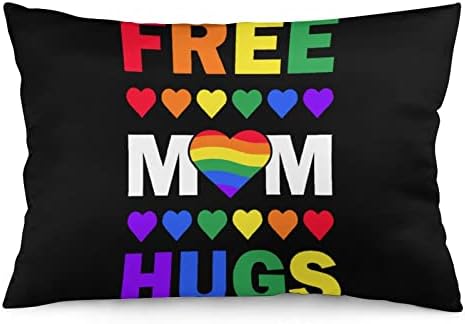 Калъфки Безплатни Прегръдка на Мама, ЛГБТ Сърцето на Гей Декоративни Капаци за Лумбалните Възглавници, Нощни Възглавници със Скрит цип Дизайн с двустранен Печат з?
