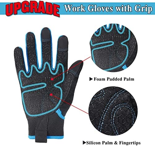 Работни ръкавици HANDLANDY Grip за жени и мъже, Предпазни Работни Ръкавици за Помощно стопанство, Гъвкави ръкавици