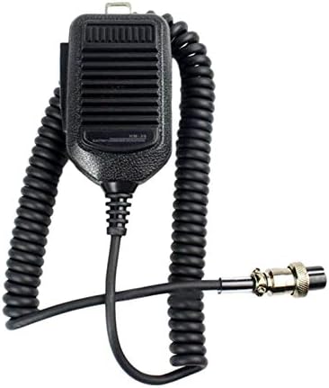 LMMDDP Ръчен Високоговорител Микрофон Микрофон за радио ICOM Чист Звук и точната връзка Удобен за държане в ръка