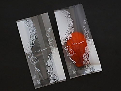 コッタ(Cotta) Стандартна чанта Love Sweets с дантела, 27,6 + 11,8 x 5.9 инча (70 + 30 х 7 + 3 х 15 см, прозрачно-бяла