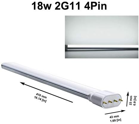 JQslight 2G11 Led лампа с 4-пинов основание, 2G11 LED Plug and Play, 2G11 Led Тръба 36 Ватова КФЛ/Компактно Луминисцентно