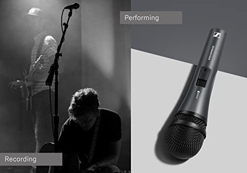 Преносим Кардиодинамический микрофон Sennheiser E825-S с превключвател за включване/изключване