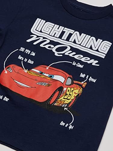 Тениска с къс ръкав Lightning Mcqueen за момчетата на Дисни за деца