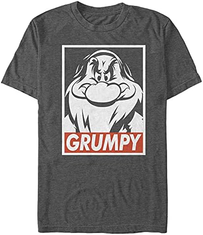 Мъжка тениска Дисни с участието на snow white и Седемте Джуджета Grumpy