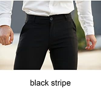 Мъжки Модел, Панталони Slim Fit Участък Модни Проверени Панталони Стегнати Крака