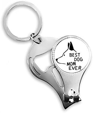 Най-доброто Куче на Майка Някога Цитировала направи си САМ Дизайн Ножица За Нокти Халка Ключодържател Отварачка за