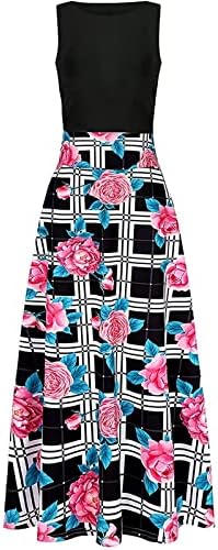 Дамски Пролетната мода 2023, Дамски Модни Ежедневни Рокли Големи Размери, с кръгло деколте и Къси ръкави и Принтом