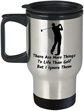 Пътна Чаша за кафе голф, Най-Забавната Уникална Чаена Чаша за играчите на голф, Идеална идея за мъже И жени, В живота има
