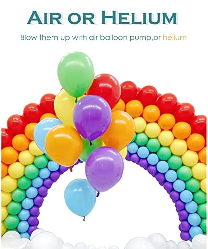 Сгъстено балони VIVILOINS, 120 бр. балони с Различни цветове, Латексови балони за детски Рожден Ден, Изискан Модел