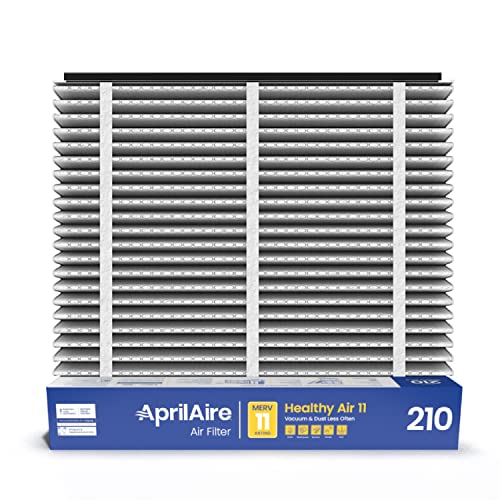 Заменяеми филтър AprilAire 210 за воздухоочистителей AprilAire за цялата къща - MERV 11, Чист въздух и прах, Въздушен филтър 20x25x4 (опаковка от 1)
