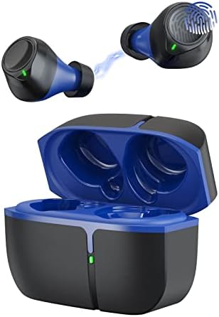 Безжични слушалки в ушите, Слушалки Bluetooh 5.1 с дълбоки бас, Линейно-линейно Bluetooth с микрофон CVC8.0 с шумопотискане, Безжични слушалки Ture 48 часа възпроизвеждане с зарядн