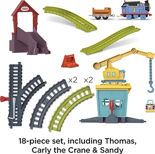 Мотор играчка влак Томас и приятели, Определени Почини приятели с пай Карли, жп спидером Санди и Томас възраст от 3 години