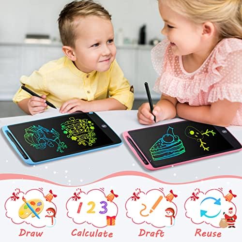 LCD таблет за писане, 2 опаковки 10-Инчови Цветни Драскулки, Бележник за рисуване за деца, Стираемые Електронни