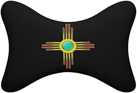 Kostadin Sun Pueblo, Ню Мексико, Автомобилната въздушна Възглавница За врата Комплект от 2-те Удобни Възглавници За Подкрепа на врата, облегалката за глава, Изпълнен с Пяна с