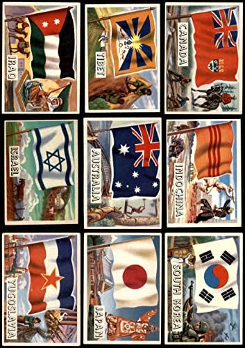 1956 Topps Flags of the World Стартов пакет от 50 картички/Лот (Бейзболен набиране) VG/EX