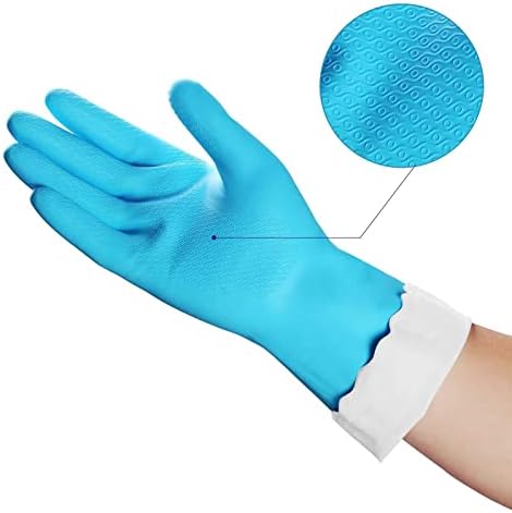 Ръкавици за почистване на дома HSL - за Многократна употреба-Кухненски ръкавици за миене на съдове, без латекс,