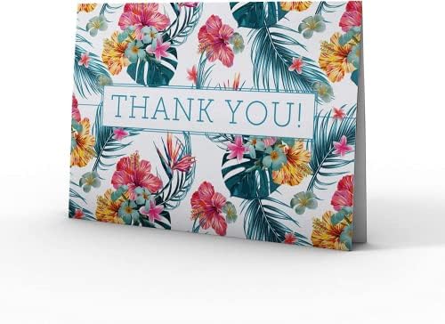 Картичка с благодарност MDMprint (24 бр.), В комплект Празни пощенски картички и пликове със стикери, 4 x 6, Цветен дизайн