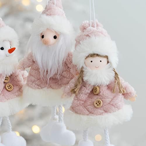 Коледен Старецът Снежен човек Подвесная Кукла Коледно Дърво Подвесная Мини Кукла 7,08 *3,14 инча Снежна Коледна