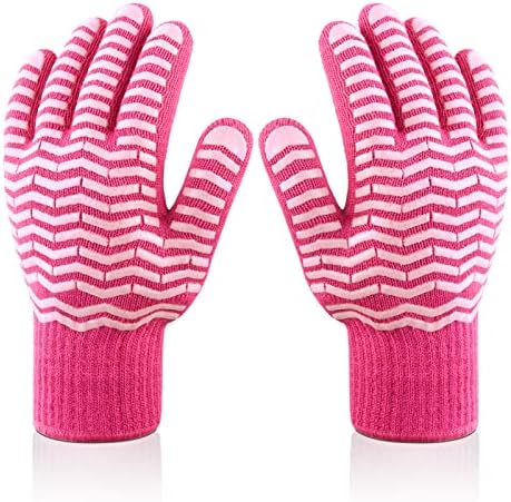 Ръкавици за фурна с пръсти, кухненски ръкавици за Малки Женски Ръце, 932℉ Топлоустойчив Силикон Нескользящие