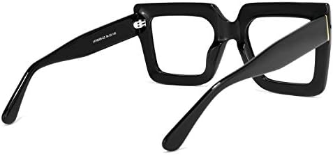 Дамски Дебели Извънгабаритни квадратни очила за четене Zeelool Readers Стандартно с антирефлексно покритие Brandon VFP0306