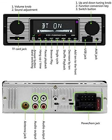 Авто музикален плейър Gerioie, Автомагнитола Класически Компактен размер Bluetooth, автоматично възпроизвеждане
