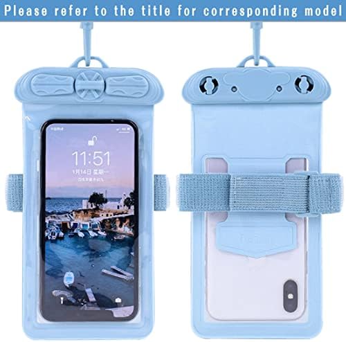 Калъф за телефон Vaxson, Съвместим с водоустойчив калъф Huawei Honor 60 Pro Dry Bag [Без защитно фолио за екрана] Син