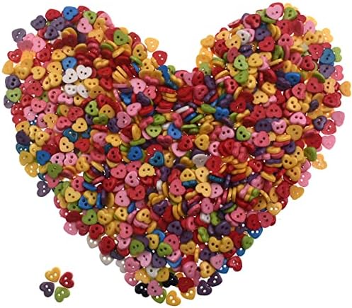 6 мм, 100 бр. В Формата на Сърце Разход на Цвят Мини Копчета за направи си САМ Ръчно изработени плавателни Съдове Книга За Изкуството на Влюбен Кукла Плат Копчета