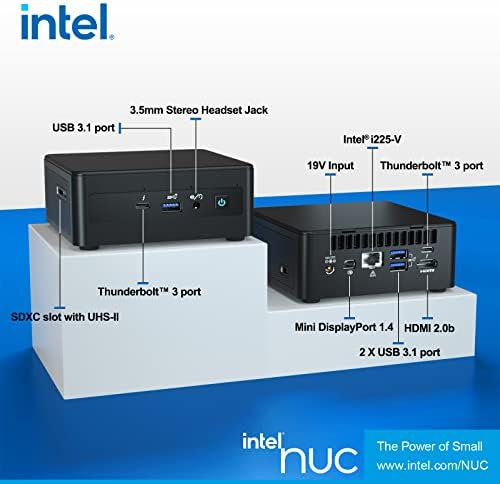Настолен мини КОМПЮТЪР Intel NUC 11, NUC11PAHi5 Canyon, мини-компютъра Win 10 Pro, процесор Core i5-1135G7, 4 ядра,