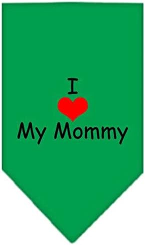 Mirage Pet Products Кърпа с Трафаретным принтом I Heart My Mommy за домашни любимци, Малка, Черна