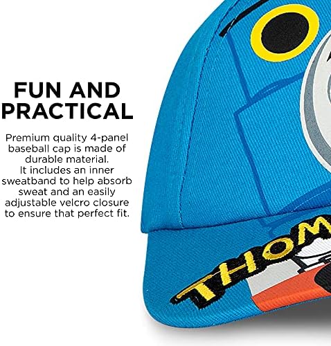 Бейзболна шапка на Mattel за момчета, Регулируема капачка за деца Thomas & Friends на 2-4 години