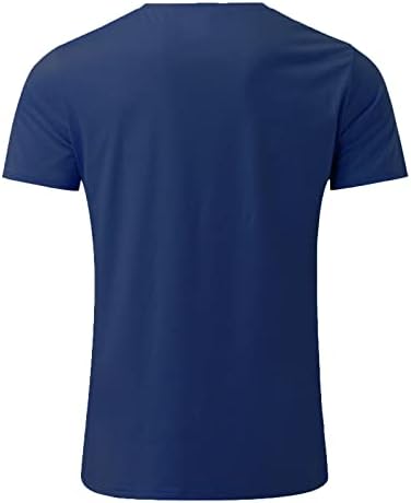 YHAIOGS Мъжки Тениски, Забавни Ризи за Мъже С Кръгло Деколте и Дълъг Ръкав Ежедневни Ленени Ризи Уо Тениски за Мъже