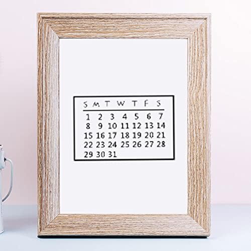 ALIBBON Календарни Прозрачни Печати за направата на картички и украса фото албум, Печати с часове, Седмици, Месеци,