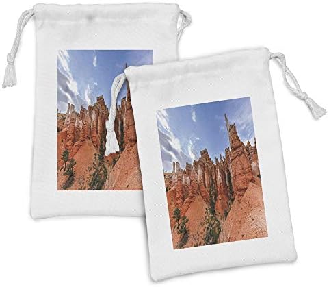 Комплект от 2-те Живописни филтър чанти Lunarable, Амфитеатър в национален парк Брайс Каньон в щата Юта, САЩ,