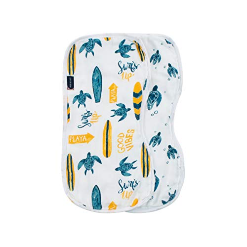 Комплект Кърпички За Оригване Bebe au Lait Oh So Soft от Плат За деца - Сърф и Морски Костенурки