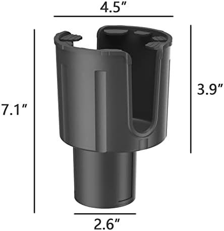 Автомобилна поставка за Чаши-удължител с регулируема основа на отместване (2,6-3,9 инча), Автомобилна поставка за чаши