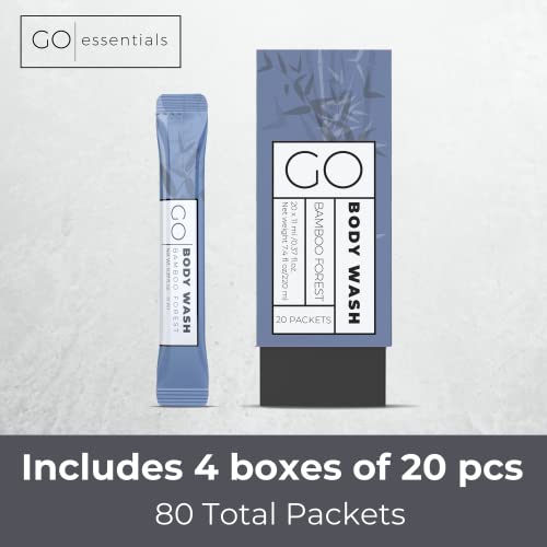Пакети за измиване на тялото GO Travel Essentials Size Еднократно средство за измиване на тялото. Препарат за измиване на тялото