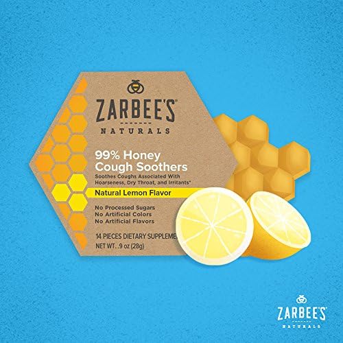 Естествено средство срещу кашлица Zarbee с 99% мед, с вкус на лимон, 14 порции