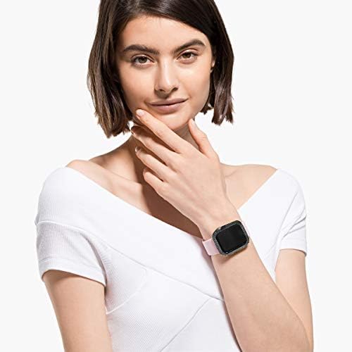 Калъф за smart часа SWAROVSKI Искрящ за Apple Watch серия 4 и 5, 40 мм, черен с сплав, включени в колекцията на Swarovski Искрящ