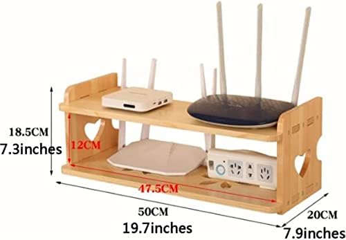 Стойка за телевизионна конзола, Кутия За Съхранение на Wi-Fi Рутер, Домакински Дървен Hub, монтиран на стената Довършителни Кутия, Кутия За Съхранение