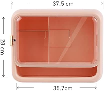 GLJ Конзола за съхранение на козметика, органайзер за грим, за съхранение на червило, четка за грим и продукти за грижа за кожата (Цвят: оранжев размер: 37,5 * 11 * 28 см)