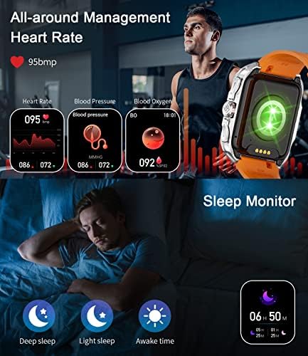 Мъжки смарт часовници LIGE (за извършване на повикване /отговор на обаждане), военни смарт часовник с 1,85HD екран, пульсометром/измерване на кръвното налягане/SpO2, спорт?