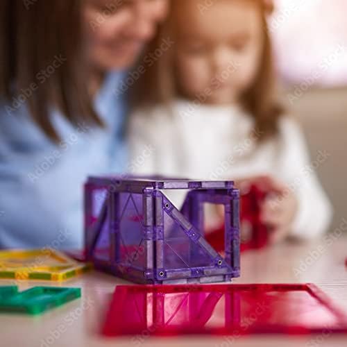 60 БР 3D Магнитни Блокчета Магнитни Плочи - Магнитни Строителни Плочки | Магнитни Играчки на Строителни комплекти | Магнитни Строителни Блокове | Детски Магнитни игра
