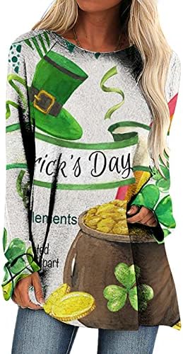 Ризи на Деня на Св. Патрик, Туники за жени, които могат да се носят с Гамаши, Ирландският Зелена тениска, Елегантен Потник за Вечерни партита