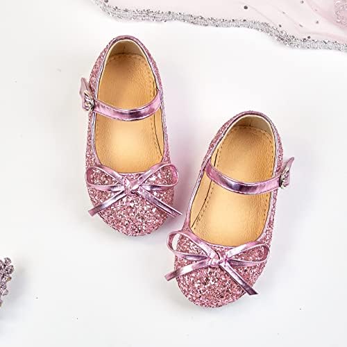 Flaryzone/Модела обувки на принцесата Мери Джейн на равна подметка в стил Балерина за Малки момиченца - на