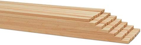 Дървени Квадратни контакти 3/16 инча x 36 Опаковка от 100 дървени пръчки за бродерия и обработка на дървен материал от Woodpeckers